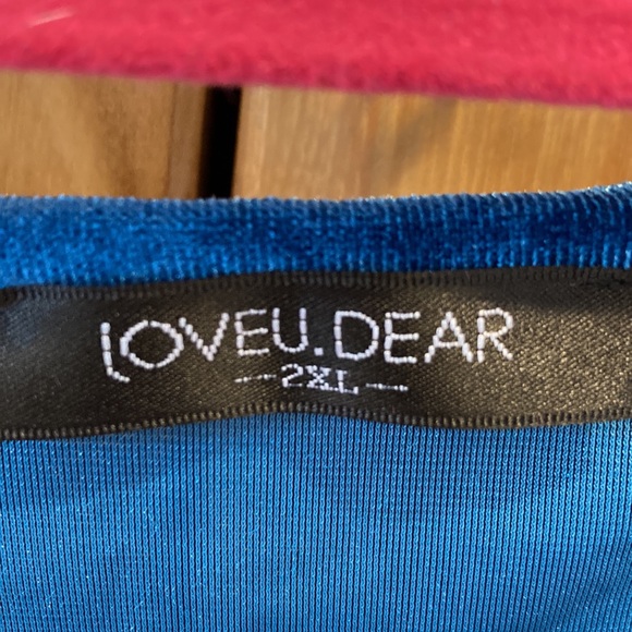 Velour stretchy blouse - Picture 3 of 6